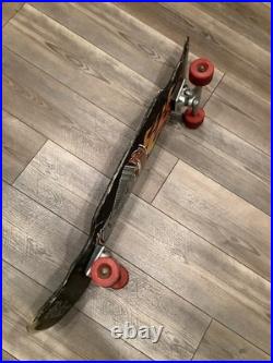 Vintage Dregs Biker Skateboard Longboard RARE With Wheels And Trucks Vintage Dregs Biker Skateboard Longboard RARE With Wheels And Trucks