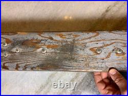 Vintage EARLY 1950s Sidewalk Surfboard Surf Board Wooden Skateboard Metal Wheels