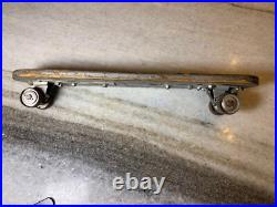 Vintage EARLY 1950s Sidewalk Surfboard Surf Board Wooden Skateboard Metal Wheels