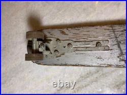 Vintage EARLY 1950s Sidewalk Surfboard Surf Board Wooden Skateboard Metal Wheels