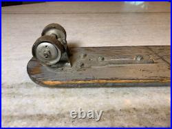 Vintage EARLY 1950s Sidewalk Surfboard Surf Board Wooden Skateboard Metal Wheels