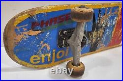 Vintage Enjoi Marc Johnson skateboard with Tensor trucks