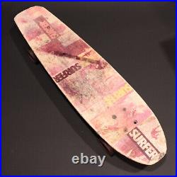 Vintage Fiberglass Skateboard 1970's Surfer Magazine Deck for Restoration