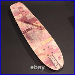 Vintage Fiberglass Skateboard 1970's Surfer Magazine Deck for Restoration