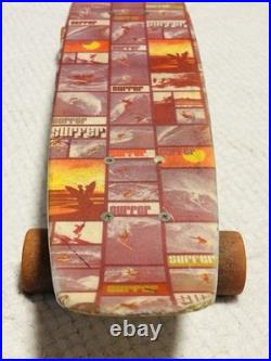 Vintage Fiberglass Skateboard 1970's Surfer Pro-Class Trucks Big Mac Wheels 23.5