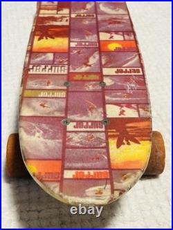 Vintage Fiberglass Skateboard 1970's Surfer Pro-Class Trucks Big Mac Wheels 23.5