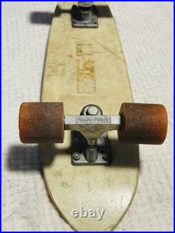 Vintage Fiberglass Skateboard 1970's Surfer Pro-Class Trucks Big Mac Wheels 23.5