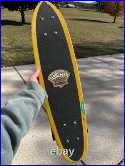 Vintage Fibreflex Gordon and Smith G&S Skateboard Steve Cathey Yellow