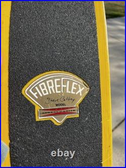 Vintage Fibreflex Gordon and Smith G&S Skateboard Steve Cathey Yellow