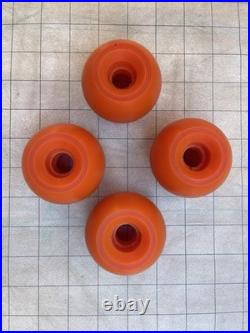 Vintage G&S Rollerball Skateboard Wheels Knockoffs Orange
