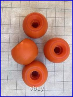 Vintage G&S Rollerball Skateboard Wheels Knockoffs Orange