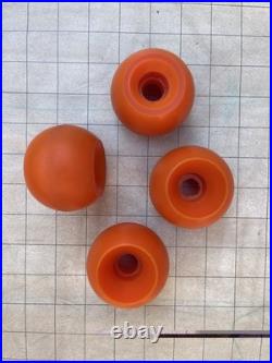 Vintage G&S Rollerball Skateboard Wheels Knockoffs Orange