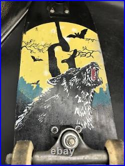Vintage Goosebumps Skateboard Wolf. Free Shipping! Pre Owned