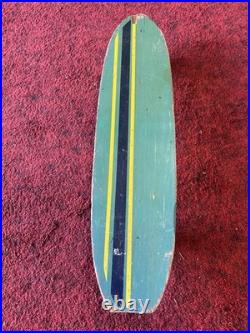 Vintage Green Longboard Skateboard Nash Trucks Old School