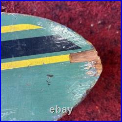 Vintage Green Longboard Skateboard Nash Trucks Old School