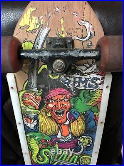 Vintage Kevin Staab Skateboard Sims, 1987, Pirate