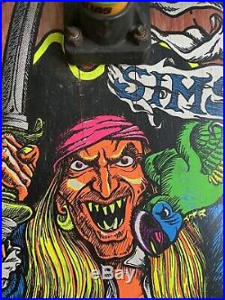 Vintage Kevin Staab Skateboard (Sims, 1987, Pirate Rat Bones, Gullwing)