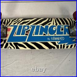 Vintage Krooked Zip Zinger Skateboard Zebra Anti Hero Good Condition Rare