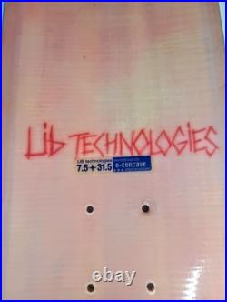 Vintage Lib Tech Skateboard Deck 7.5 x 31.5 E Concave Perma Pop 2000s Y2K WaR Vintage Lib Tech Skateboard Deck 7.5 x 31.5 E Concave Perma Pop 2000s Y2K WaR