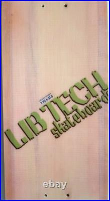 Vintage Lib Tech Skateboard Deck 7.75 x 31.5 Graphic 90s 2000s