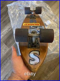 Vintage Logan Earth Ski World Pro Champion Skateboard Bennett Trucks SMS Pure