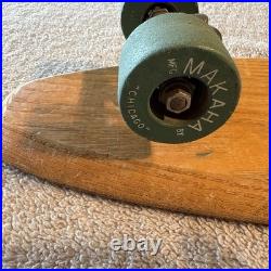 Vintage Makaha Wooden Skateboard 1960's SOLD AS IS