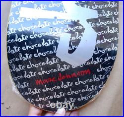 Vintage Marc Johnson Chocolate Logo Factory Proof Test Skateboard Deck NEW Black