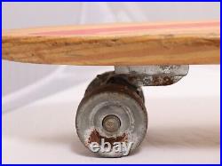 Vintage NASH SHARK No. 1 Skateboard, Metal Wheels, Red Paint