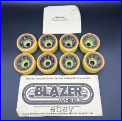 Vintage NOS BELAIR Blazer USA Roller Skate Wheels Vanathane Fan Jet Quad Crest