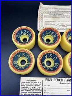 Vintage NOS BELAIR Blazer USA Roller Skate Wheels Vanathane Fan Jet Quad Crest