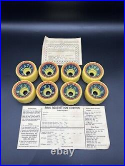 Vintage NOS BELAIR Blazer USA Roller Skate Wheels Vanathane Fan Jet Quad Crest