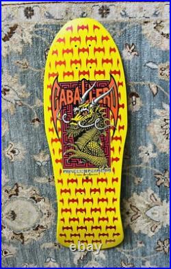 Vintage NOS OG Steve Caballero 7ply Yellow D&B skateboard deck Powell Peralta Vintage NOS OG Steve Caballero 7ply Yellow D&B skateboard deck Powell Peralta