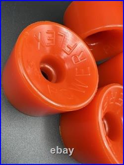Vintage NOS Powerflex 5 ORANGE Skateboard Wheels 1970's oj sims juice road rider
