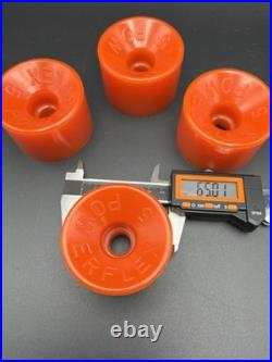 Vintage NOS Powerflex 5 ORANGE Skateboard Wheels 1970's oj sims juice road rider