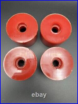 Vintage NOS Powerflex 5 RED Skateboard Wheels 1970's oj sims juice road rider