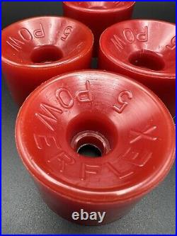 Vintage NOS Powerflex 5 RED Skateboard Wheels 1970's oj sims juice road rider