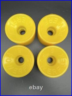 Vintage NOS Powerflex 5 YELLOW Skateboard Wheels 1970's oj sims juice road