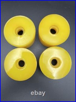Vintage NOS Powerflex 5 YELLOW Skateboard Wheels 1970's oj sims juice road