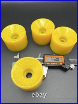 Vintage NOS Powerflex 5 YELLOW Skateboard Wheels 1970's oj sims juice road