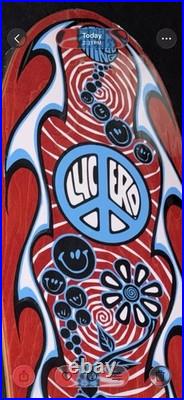 Vintage NOS Santa Cruz John Lucero Street Thing Skateboard 80s Mint NOS Red Stn