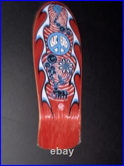 Vintage NOS Santa Cruz John Lucero Street Thing Skateboard 80s Mint NOS Red Stn