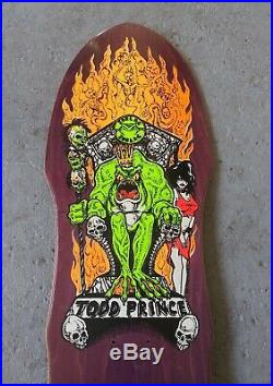 Vintage NOS Todd Prince ZORLAC OG Skateboard Purple 1980's Natas Hosoi Alva