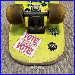 Vintage Nash 1987 Mad Magazine 26 Skateboard What Me Worry Neuman Sticker Board