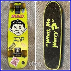 Vintage Nash 1987 Mad Magazine 26 Skateboard What Me Worry Neuman Sticker Board