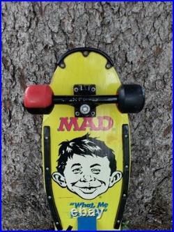 Vintage Nash Mad Magazine Skateboard Man On Board 1987