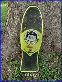 Vintage Nash Mad Magazine Skateboard Man On Board 1987