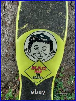 Vintage Nash Mad Magazine Skateboard Man On Board 1987