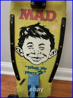 Vintage Nash Mad Magazine Skateboard Man On Board 1987