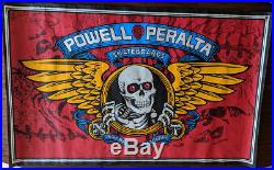 Vintage OG 1989 Powell Peralta Bones Ripper skate shop banner (HUGE 5' x 3') nos