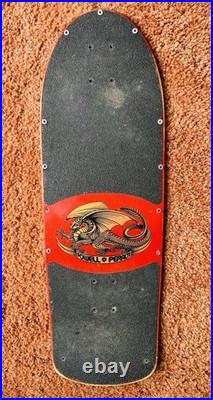 Vintage OG Red Sword And Skull Powell Peralta Skateboard Deck Full Size Pig